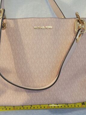 Michael Kors Pink Tote Bag - Signature Logo Design